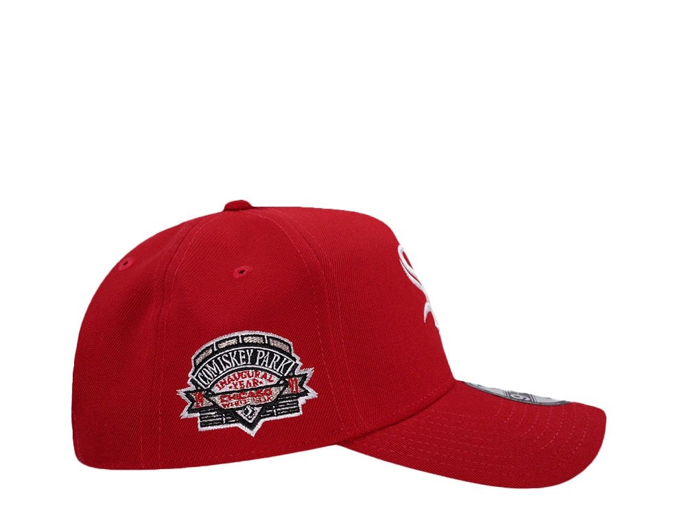 New Era Chicago White Sox Comiskey Park Red Edition 9Forty A Frame Snapback Cap