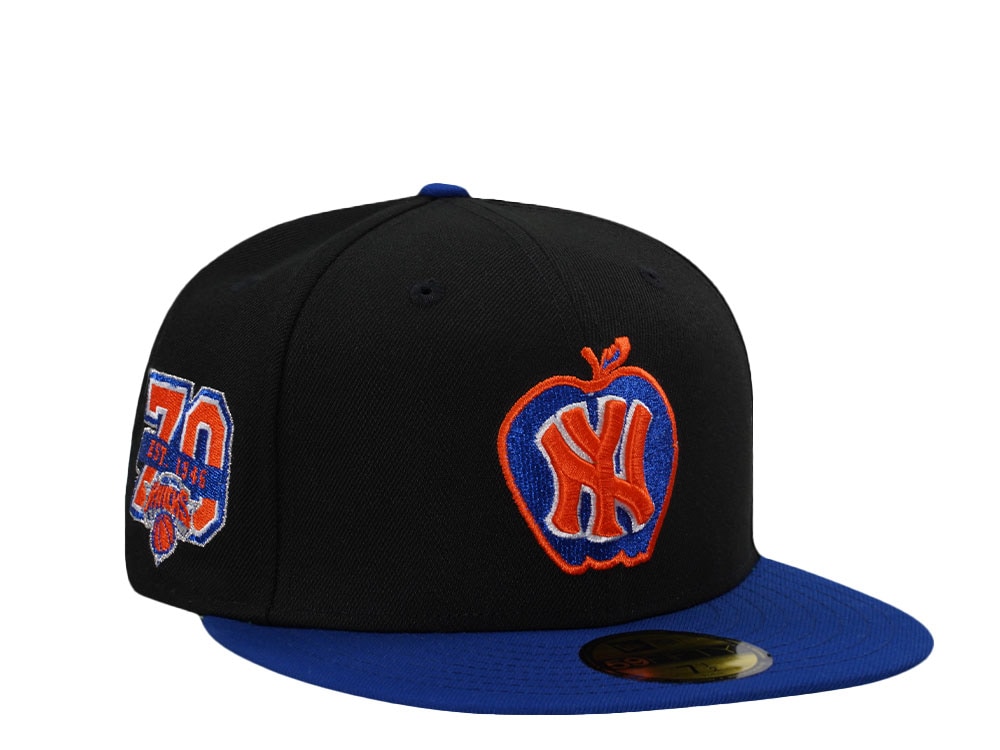New Era New York Knicks 70th Anniversary Black Two Tone Edition 59Fifty Fitted Cap