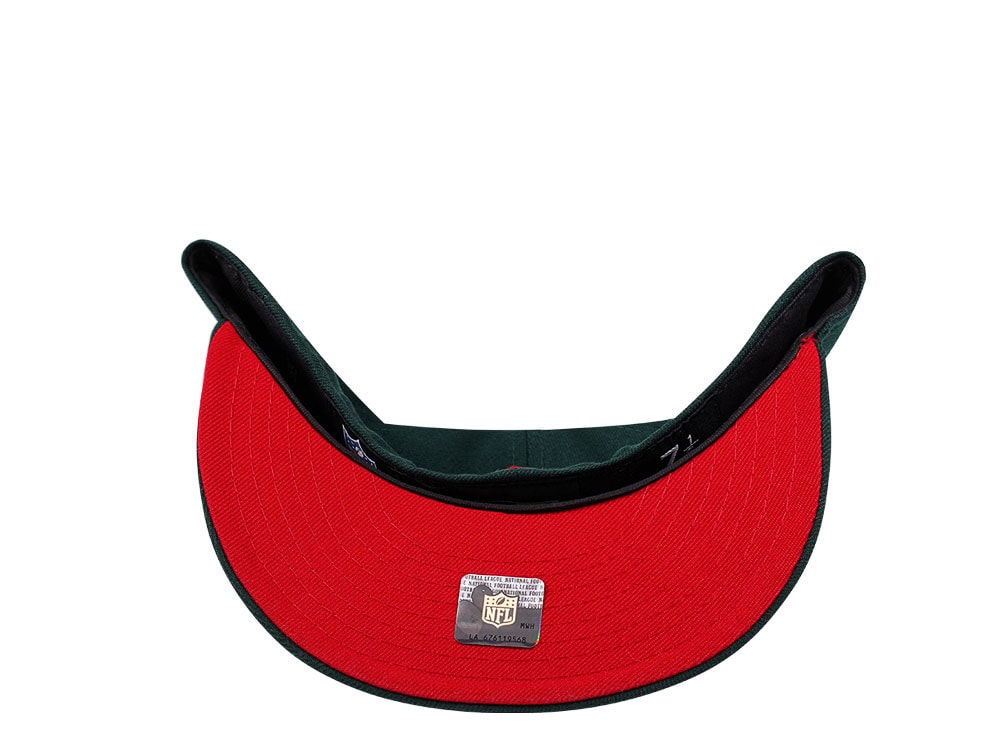 New Era Tampa Bay Buccaneers Deep Green Red Edition 59Fifty Fitted Cap