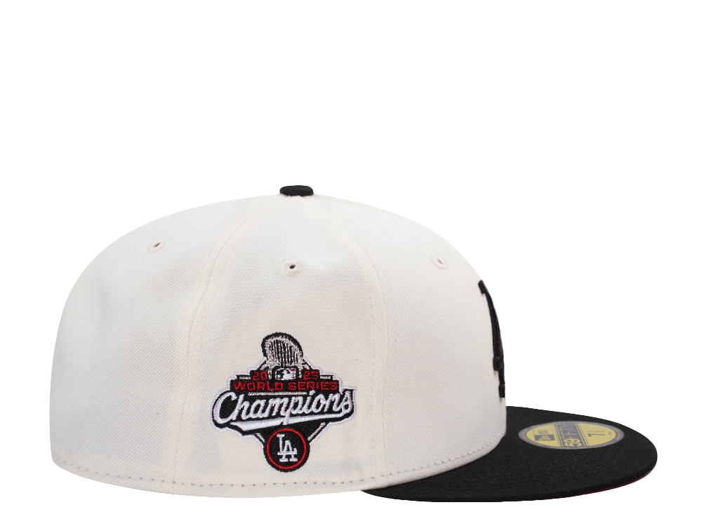 New Era Los Angeles Dodgers World Series Champions 2025 Chrome Two Tone Edition 59Fifty Fitted Cap