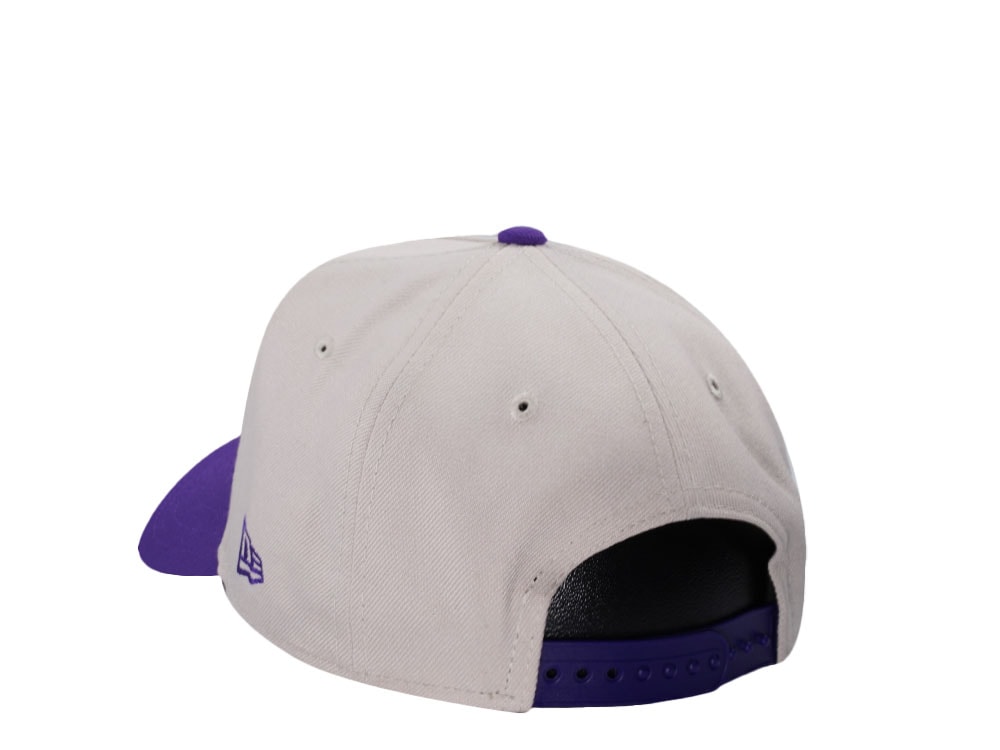 New Era Minnesota Vikings Stone Two Tone 9Forty A Frame Snapback Cap