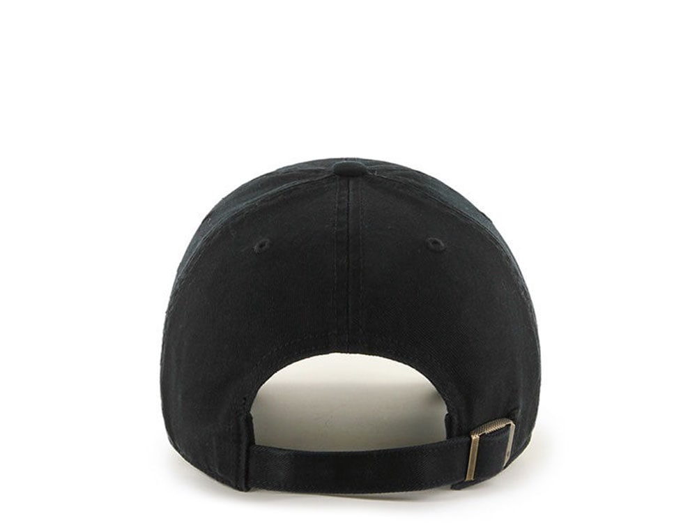 47Brand Boston Red Sox Clean Up All Black Strapback Cap