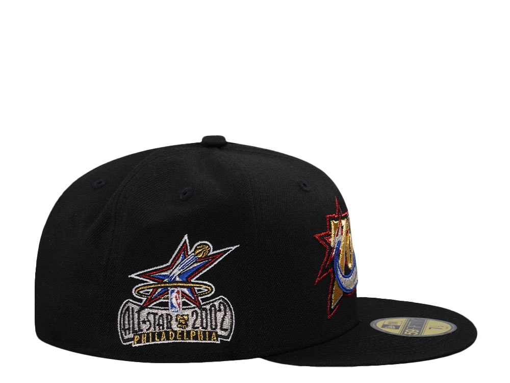 New Era Philadelphia 76ers All Star Game 2002 Black Prime Edition 59Fifty Fitted Cap