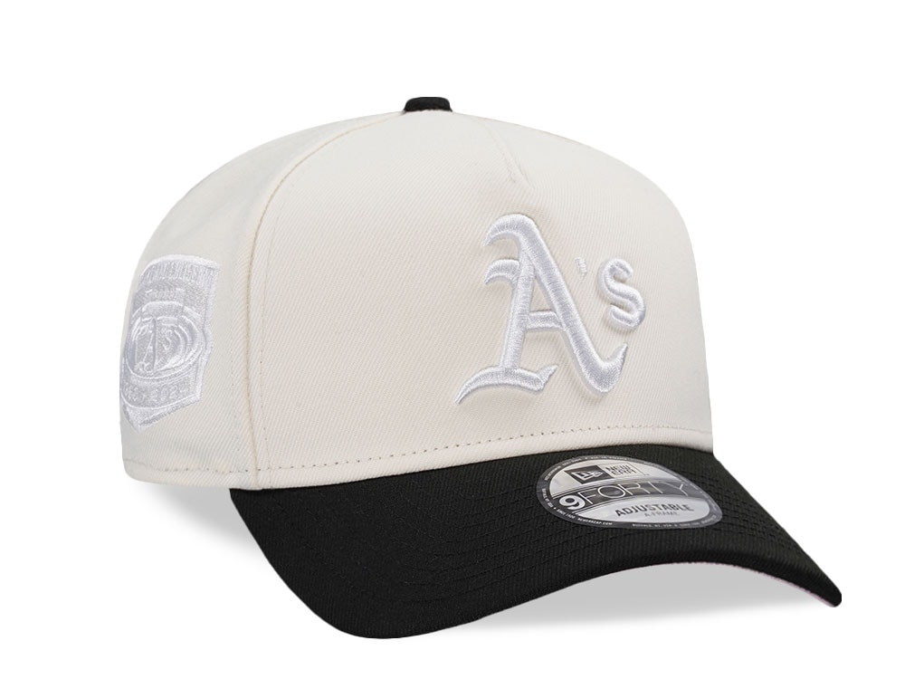 New Era Oakland Athletics Coliseum White Out Pink Two Tone Edition 9Forty A Frame Snapback Cap