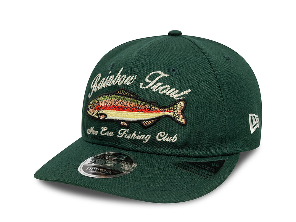 New Era Rainbow Trout New Era Fishing Club Green Edition 9Fifty Retro Crown Snapback Cap