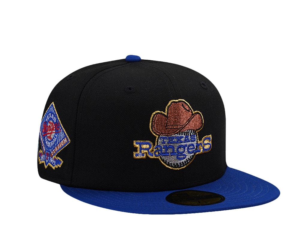 New Era Texas Rangers Arlington Stadium Black Two Tone Edition 59Fifty Fitted Cap