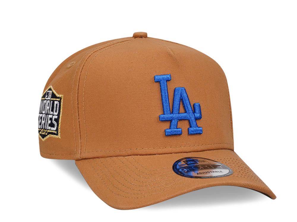 New Era Los Angeles Dodgers World Series 2020 Beige 9Forty A Frame Snapback Cap