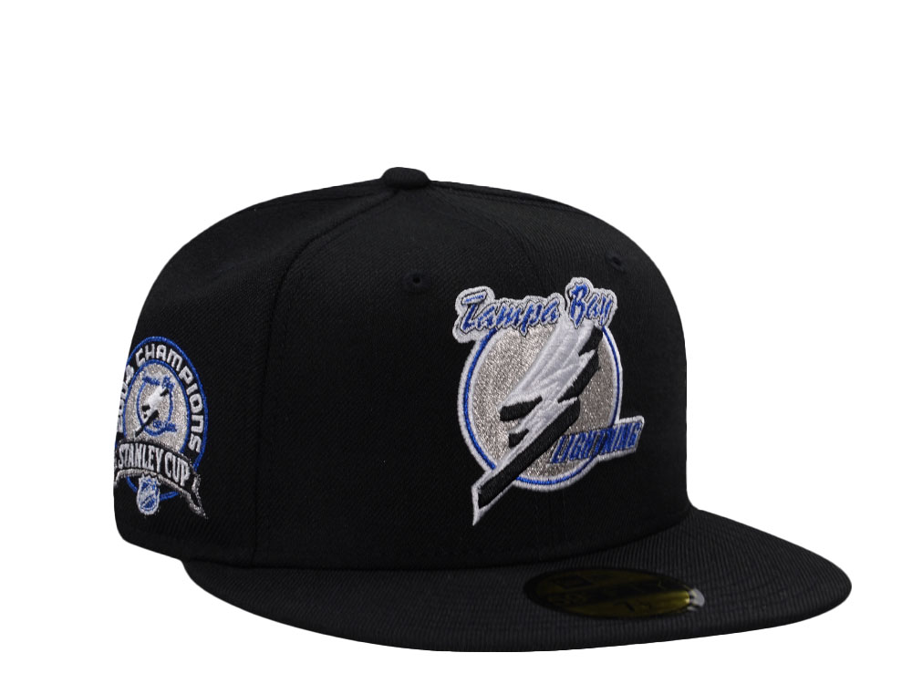 New Era Tampa Bay Lightning Stanley Cup Champions 2004 Black Prime Edition 59Fifty Fitted Cap