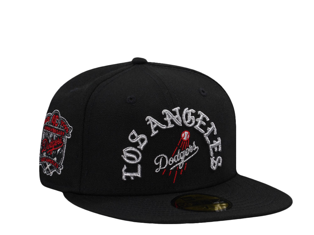 New Era Los Angeles Dodgers 40th Anniversary Script Black Prime Edition 59Fifty Fitted Cap