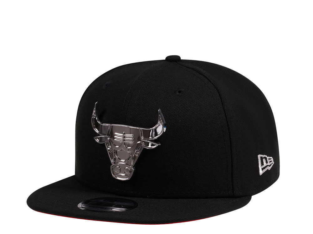 New Era Chicago Bulls Silver Metal Badge 9Fifty Snapback Cap