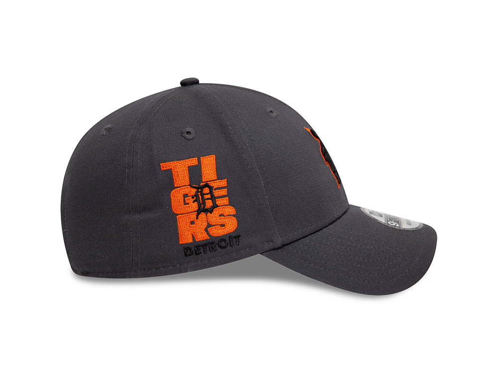 New Era Detroit Tigers MLB Patch Gray 9Forty Strapback Cap