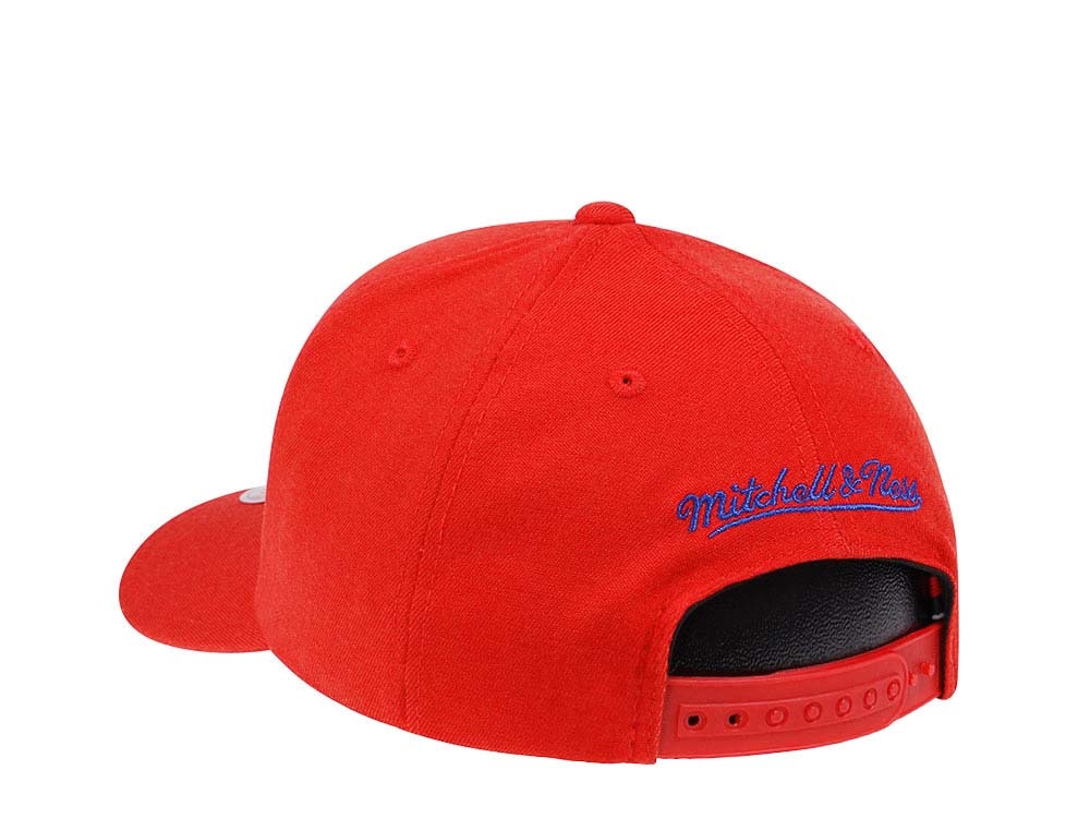 Mitchell & Ness Los Angeles Clippers Team Ground Red Line Flex Snapback Cap