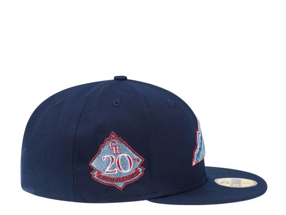 New Era Colorado Rockies 20th Anniversary Metallic Suede Elite Edition 59Fifty Fitted Cap