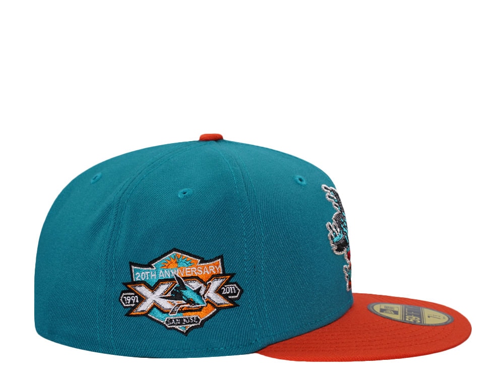 New Era San Jose Sharks 20th Anniversary Two Tone Prime Edition 59Fifty Fitted Cap
