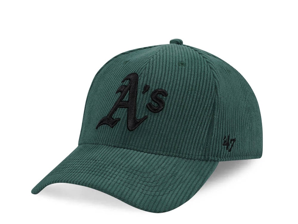 47Brand Oakland Athletics Dark Green Thick Cord MVP Strapback Cap