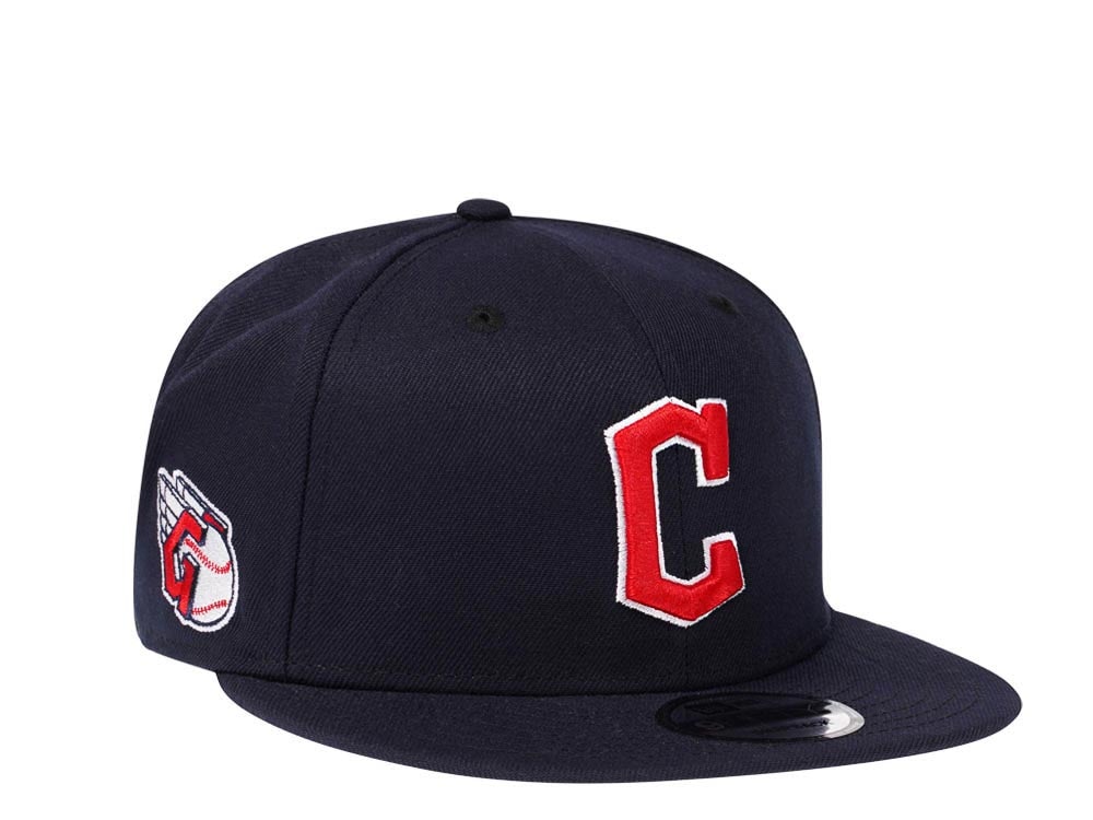 New Era Cleveland Guardians Navy Classic Edition 9Fifty Snapback Cap