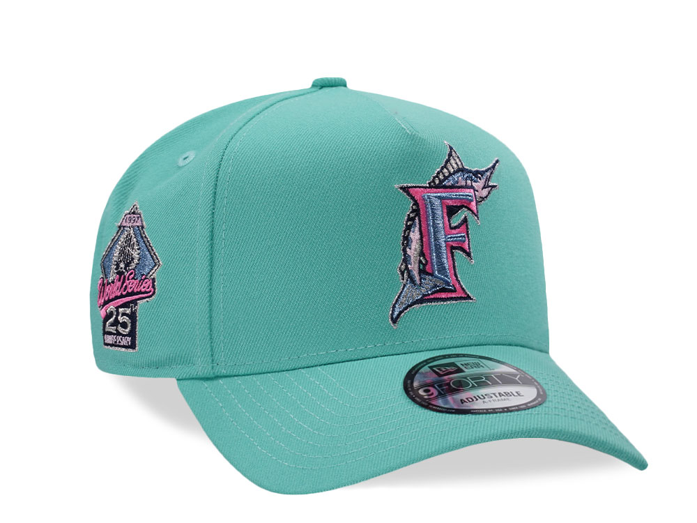 New Era Florida Marlins World Series 1997 Candy Mint Prime Edition 9Forty A Frame Snapback Cap