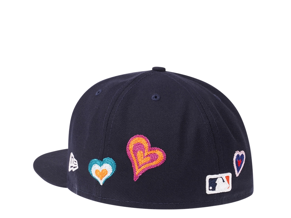 New Era Detroit Tigers Navy Chainstitchheart Edition 59Fifty Fitted Cap