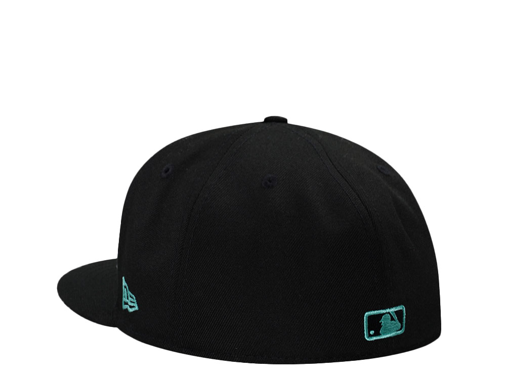 New Era New York Mets Black Tiffany City Connect Edition 59Fifty Fitted Cap
