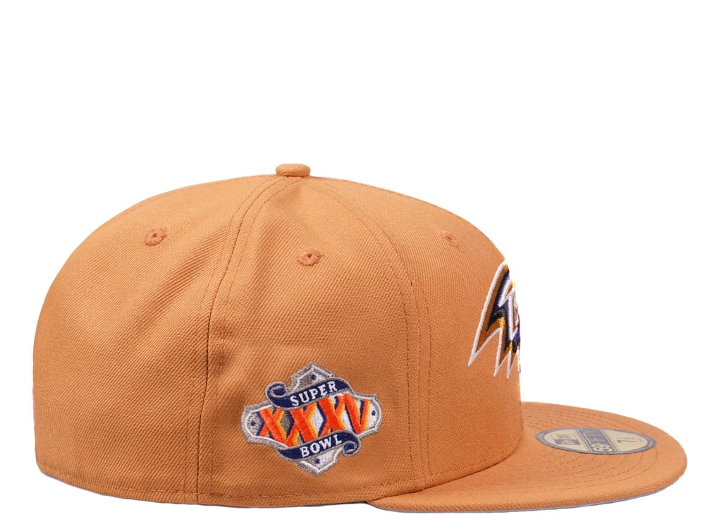 New Era Baltimore Ravens Super Bowl XXXV Golden Memories Collection 59Fifty Fitted Cap