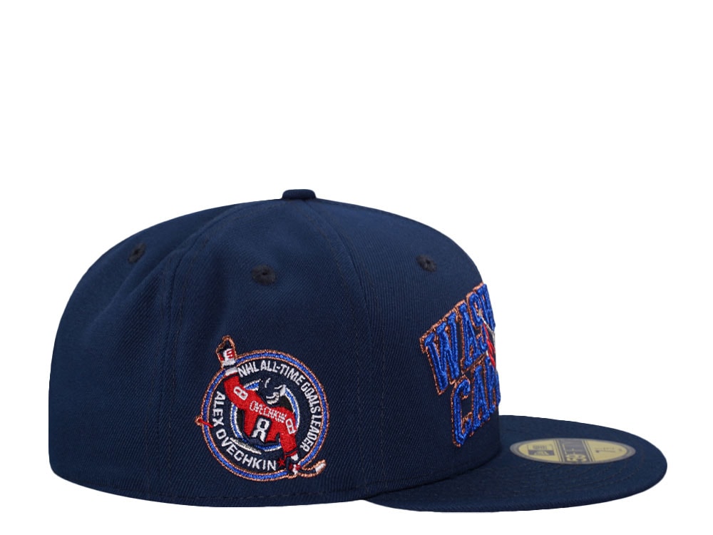 New Era Washington Capitals All Time Goals Leader Navy Prime Edition 59Fifty Fitted Cap