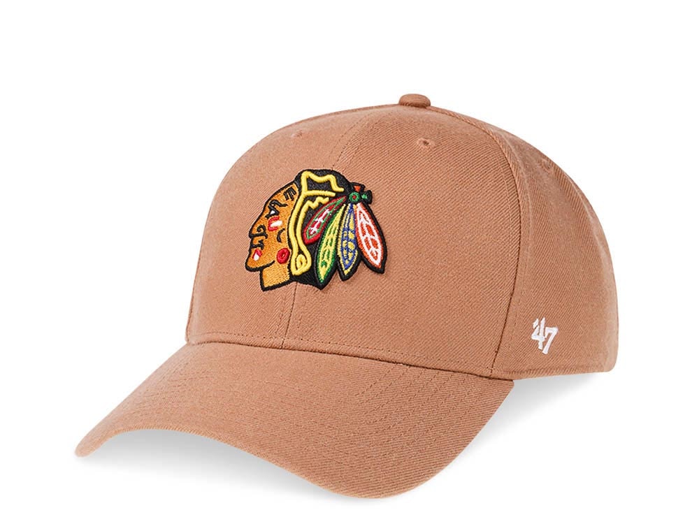47Brand Chicago Blackhawks Camel Classic Snapback Cap