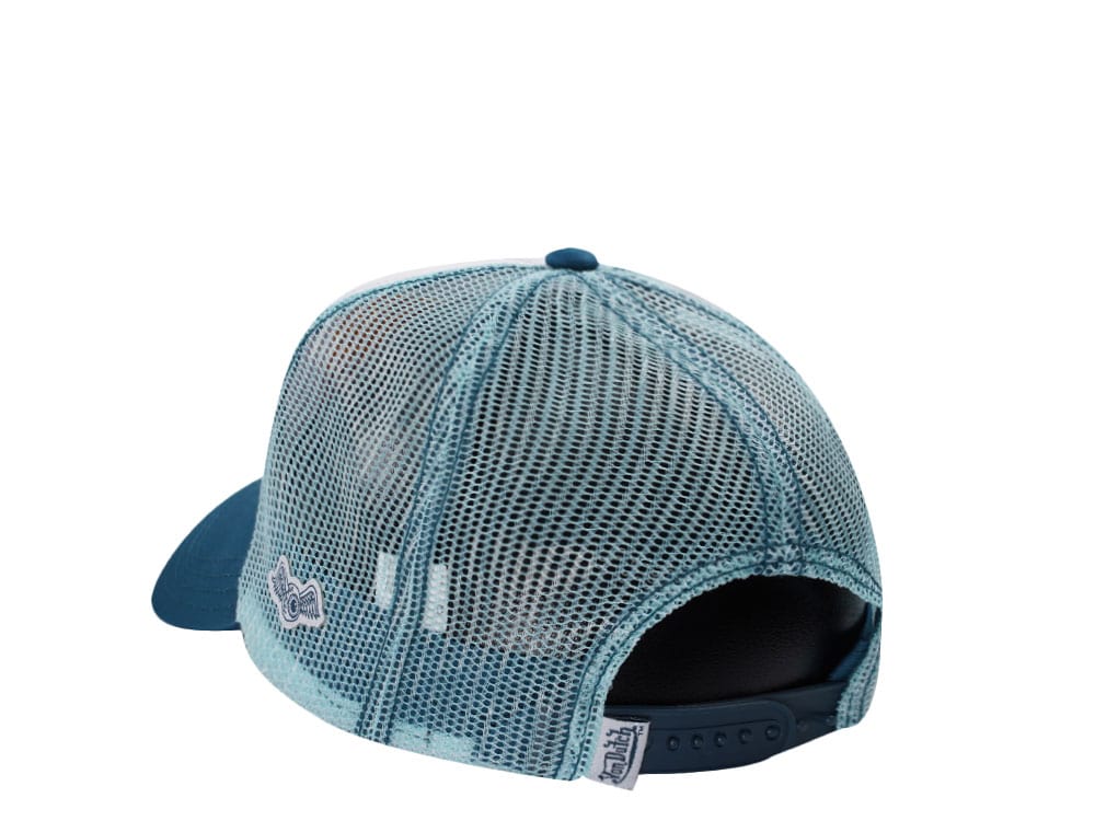 Von Dutch Embroidery Sunny Ride Two Tone Trucker Snapback Cap