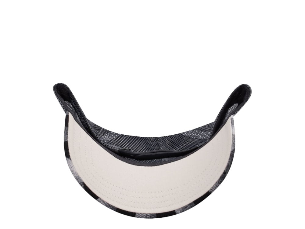 Von Dutch Square Patch Black White Trucker Snapback Cap