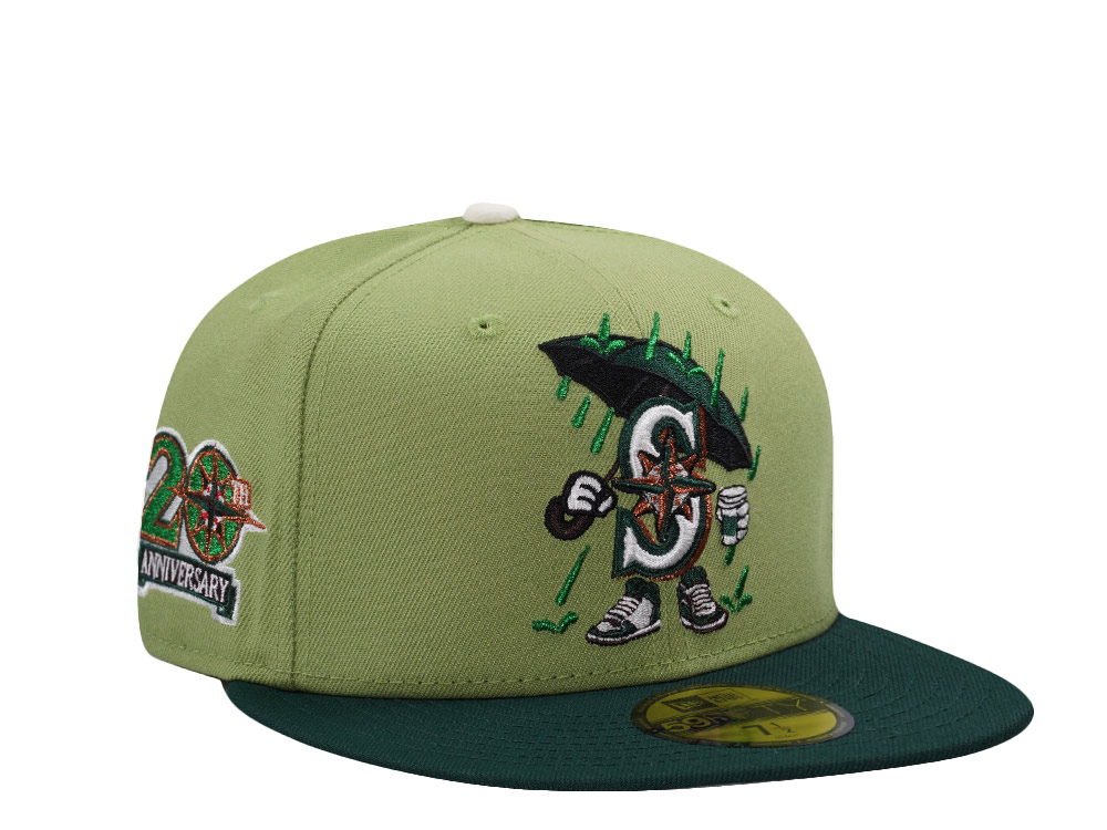 New Era Seattle Mariners 20th Anniversary Green Two Tone Edition 59Fifty Fitted Cap