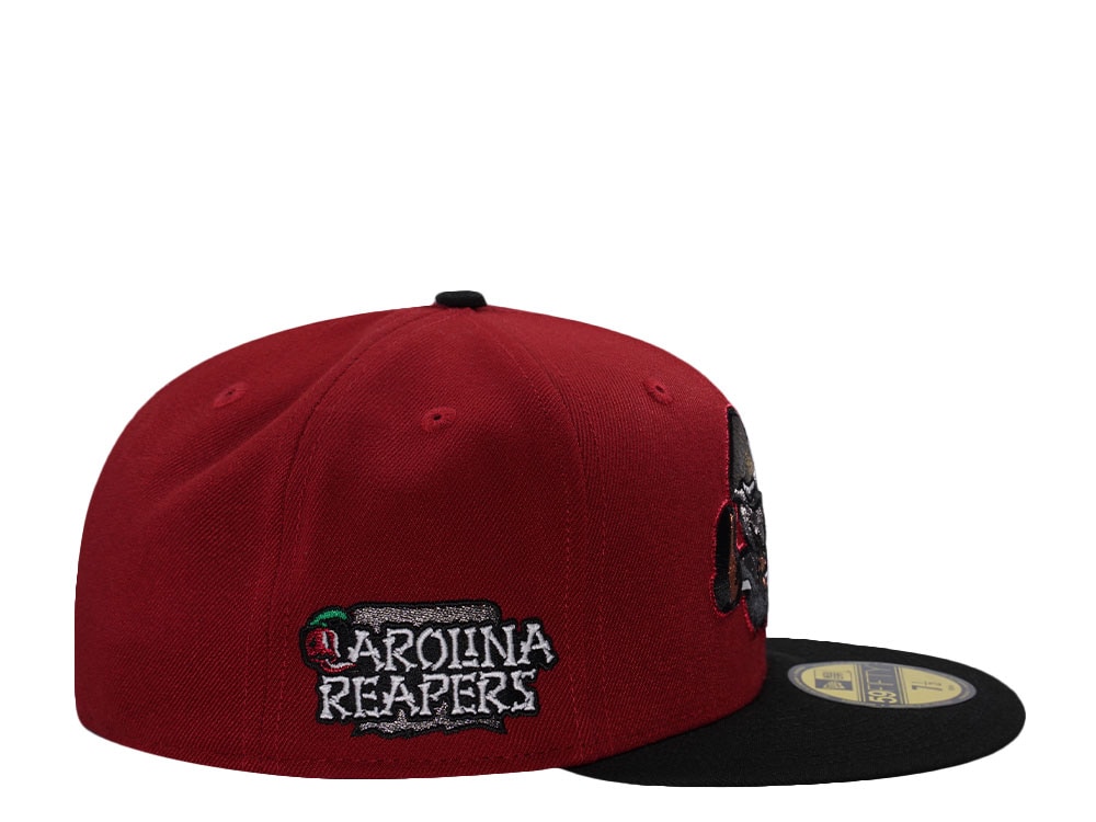 New Era Winston Salem Dash Carolina Reapers Red Two Tone Edition 59Fifty Fitted Cap