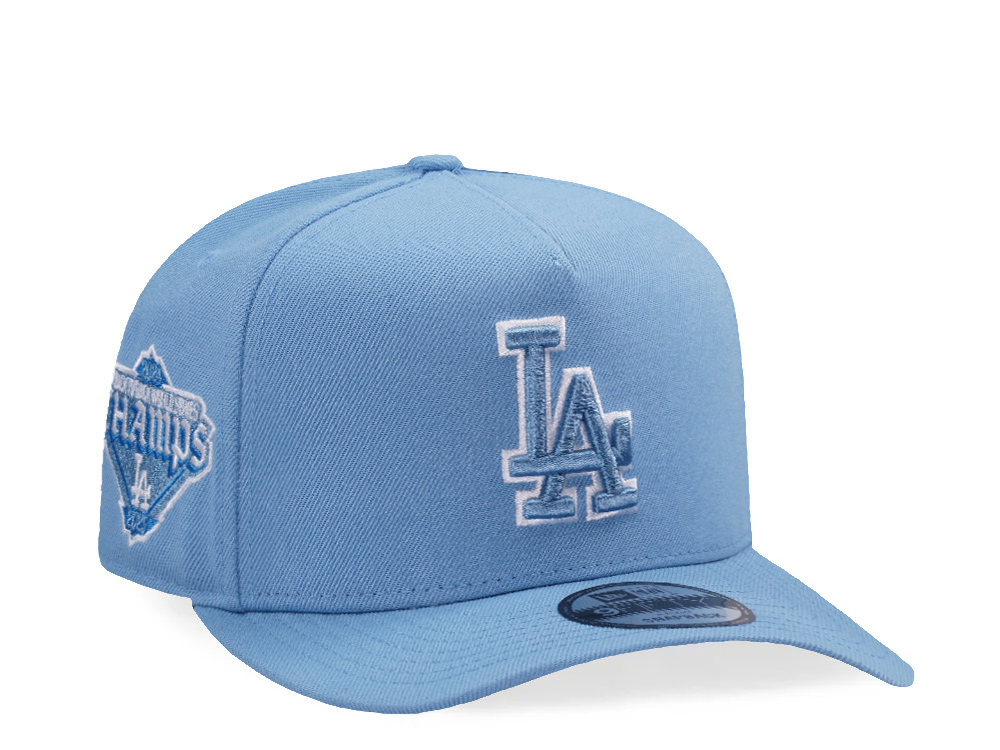 New Era Los Angeles Dodgers World Series 2025 Sky Blue Prime Edition 9Fifty A Frame Snapback Cap