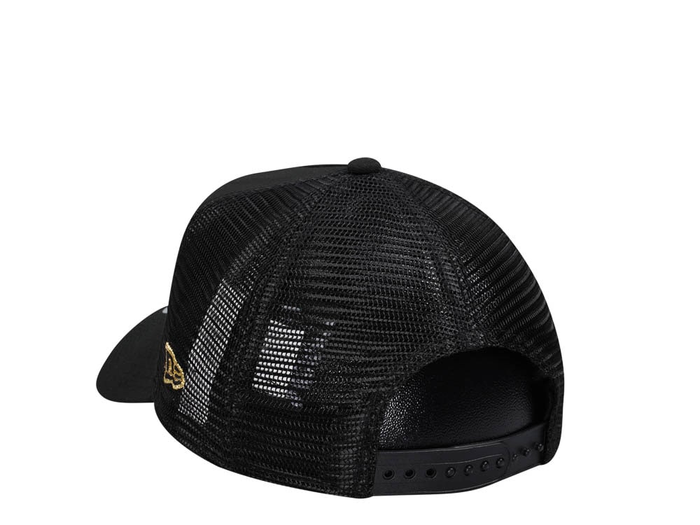 New Era New Orleans Saints Black 9Forty A Frame Trucker Snapback Cap