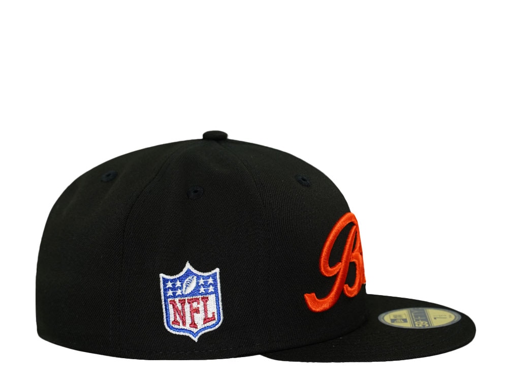 New Era Chicago Bears Black Throwback Prime Edition 59Fifty Fitted Cap