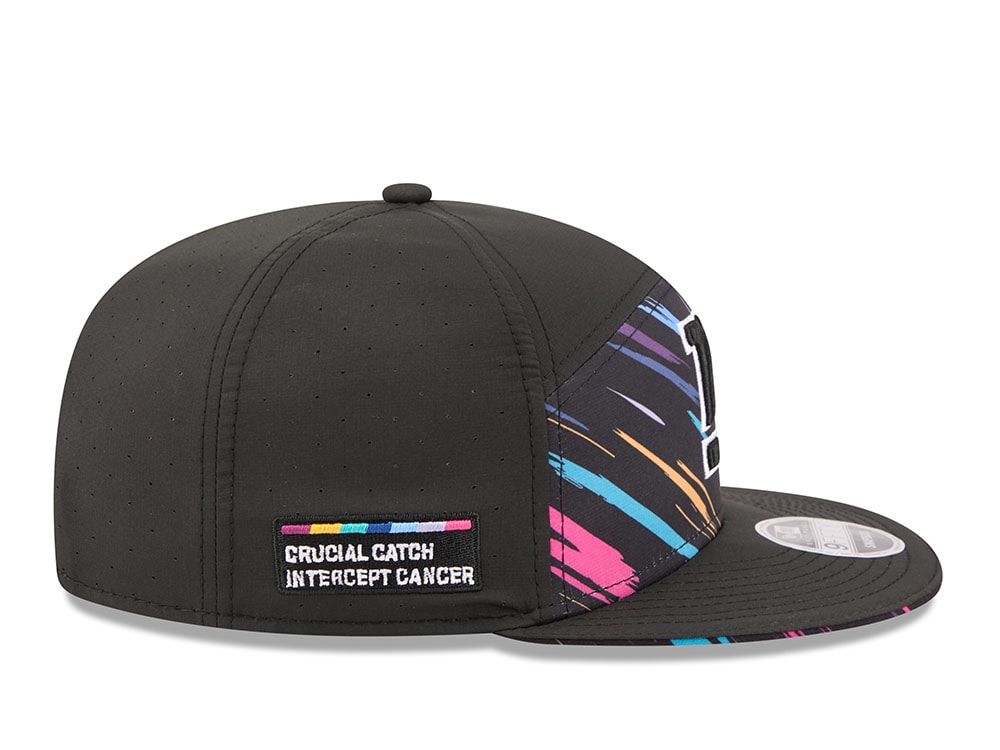 New Era New York Giants Crucial Catch 2026 Black Edition 9Fifty Split Panel Snapback Cap