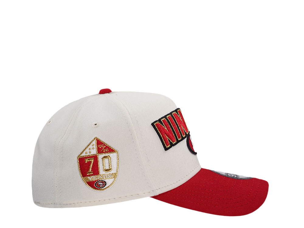 New Era San Francisco 49ers 70 Years Chrome Two Tone Edition 9Forty A Frame Snapback Cap