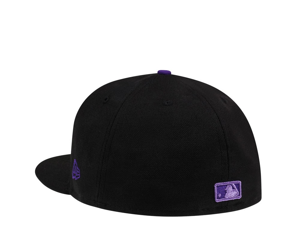 New Era Colorado Rockies Batting Practice Black and Purple Edition 59Fifty Fitted Cap